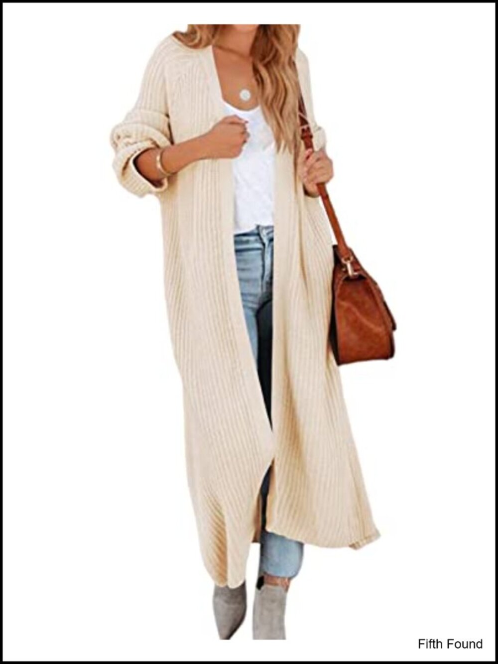 Oversized Long Knit Duster Cardigan Maxi Open Front Sweater Coat